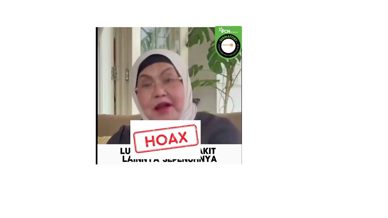 Cek fakta video mantan menkes Siti Fadilah Supari promosi obat nyeri sendi