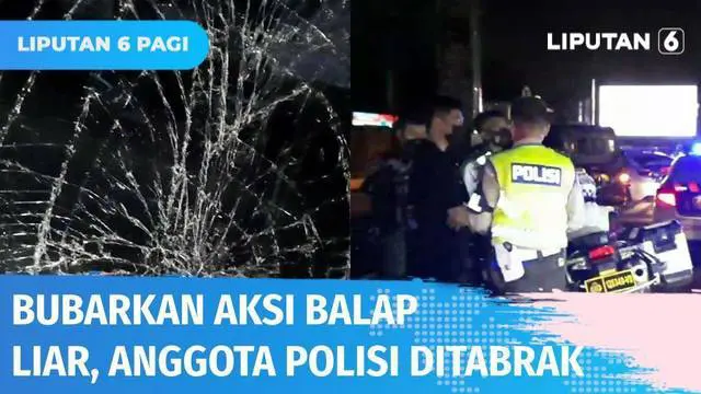 VIDEO: Mobil Pembalap Liar Tabrak Seorang Anggota Polisi, Pelaku Diamankan