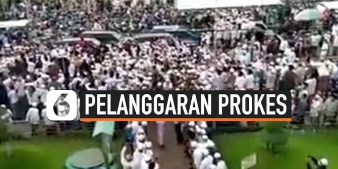 VIDEO: Polisi Dalami Pelanggaran Prokes Ribuan Pelayat di Pemakaman Ulama Habib Hasan