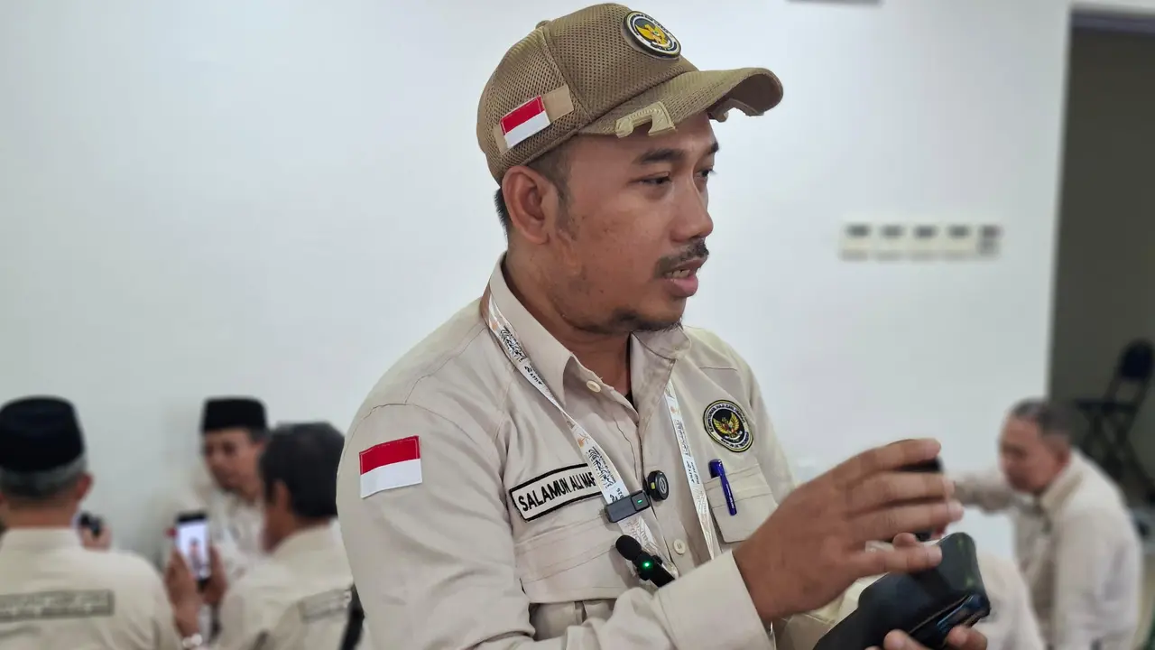 Sekretaris Sektor 7 Daker Makkah, Salamun Ali Mafaz, ditemui di Hotel Al Asalah Al Bakkiya, Makkah, 5 Mei 2026. (Liputan6.com/Asnida Riani/Media Center Haji 2026)