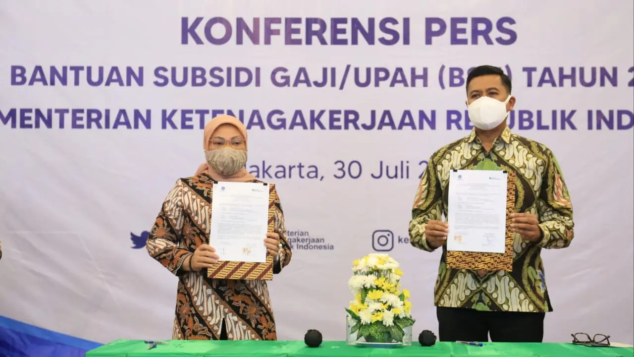 Kemnaker Terima Data Calon Penerima Bantuan Subsidi Upah bagi Pekerja Tahun 2021