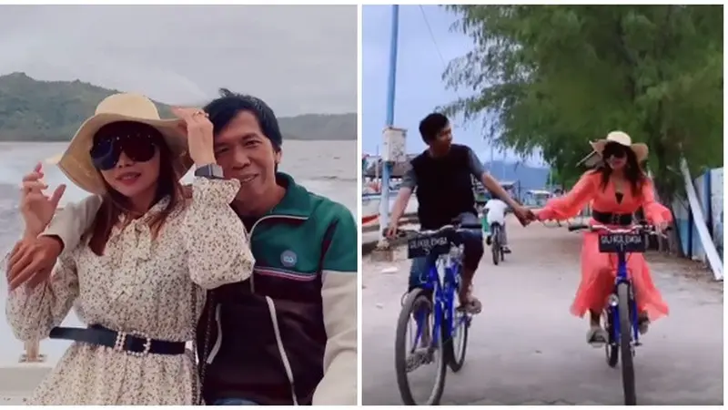 Romantis Banget, Ini 6 Momen Bulan Madu Kiwil dan Eva Belisima di Lombok