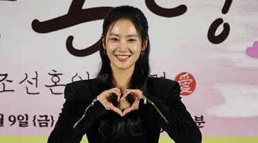 Park Ju Hyun di Konferensi Pers Drakor The Forbidden Marriage. (Foto: dok Prime Video)