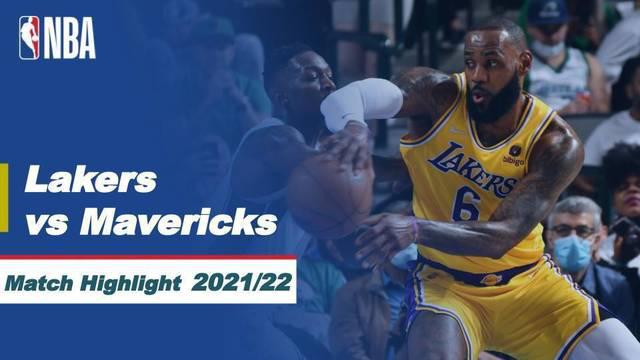 Berita video highlights NBA, pertandingan antara LA Lakers melawan Dallas Mavericks dalam lanjutan NBA 2021/2022, Kamis (16/12/2021) WIB.