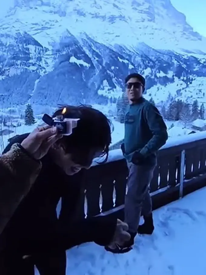 Desta rayakan ulang tahun di Swiss (Instagram/desta80s)