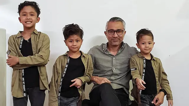 Potret Kebersamaan Lukman Sardi dan Anak (sumber: lukmansrd)