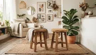 Kursi Stool Bulat, 6 Rekomendasi untuk Percantik Berbagai Ruangan