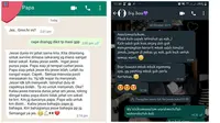 Chat ayah beri nasihat ke anak (Sumber: Twitter/convomf)