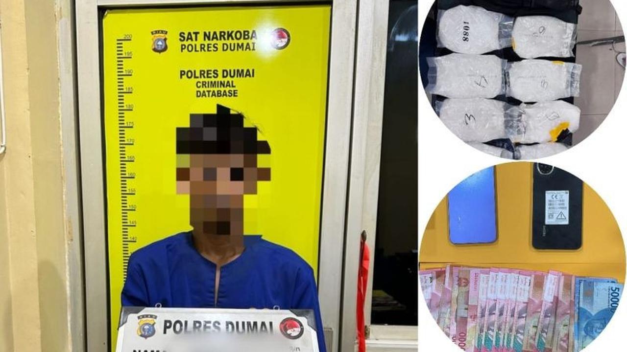 Polres Dumai Dalami Jaringan Peredaran 10 Kilogram Sabu-sabu dari Jawa Tengah