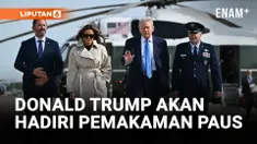 DONALD TRUMP BERANGKAT KE ROMA UNTUK PEMAKAMAN PAUS FRANSISKUS