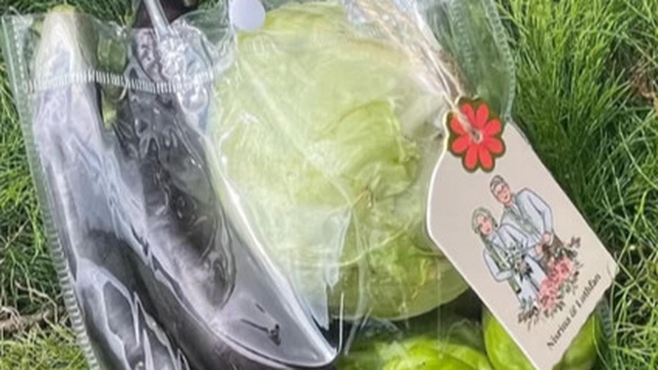 Sajikan Sayuran-Sayuran Segar, Momen Pernikahan dengan Souvenir Unik Ini Bikin Takjub Warganet