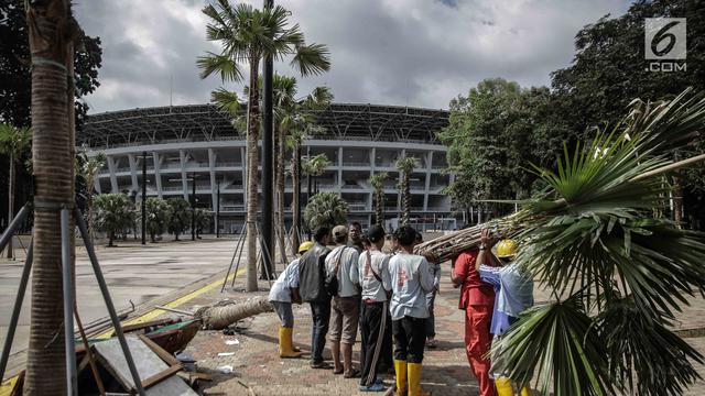 Tanaman di Area GBK Rusak Usai Final Piala Presiden
