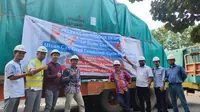 Barata Indonesia ekspor komponen pembangkit listrik yaitu Low Pressure Outer Casing ke Ulsan, Korea Selatan. (Barata Indonesia)