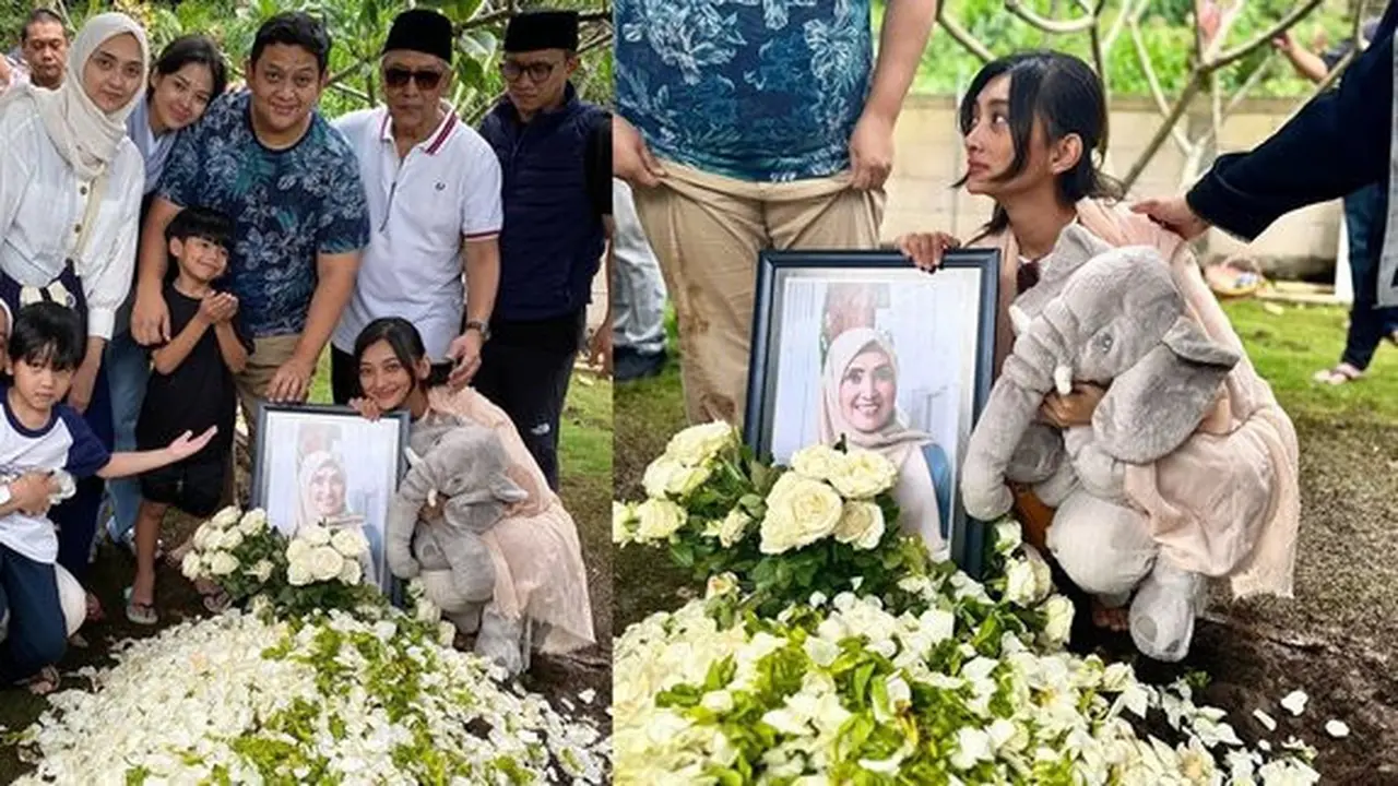 Momen Adinda Cresheilla Tegar Jalani Proses Pemakaman. (instagram/dindacresheilla)