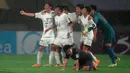 Namun, semangat tak pernah menyerah Naegohyang berhasil membalikkan keadaan melalui dua gol comeback yang dicetak oleh Choe Kum-Ok (55') dan Kim Kyong-Yong (67'). (AP Photo/Lee Jin-man)