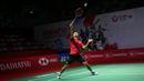 <p>Pebulutangkis tunggal putra Indonesia, Anthony Sinisuka Ginting saat melakukan latihan menjelang Indonesia Masters 2023 yang berlangsung di Istora Senayan, Jakarta, Senin (23/01/2023). (Bola.com/Bagaskara Lazuardi)</p>
