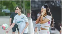 8 Potret Anya Geraldine saat Ikut Pertandingan Voli Pantai, Curi Perhatian