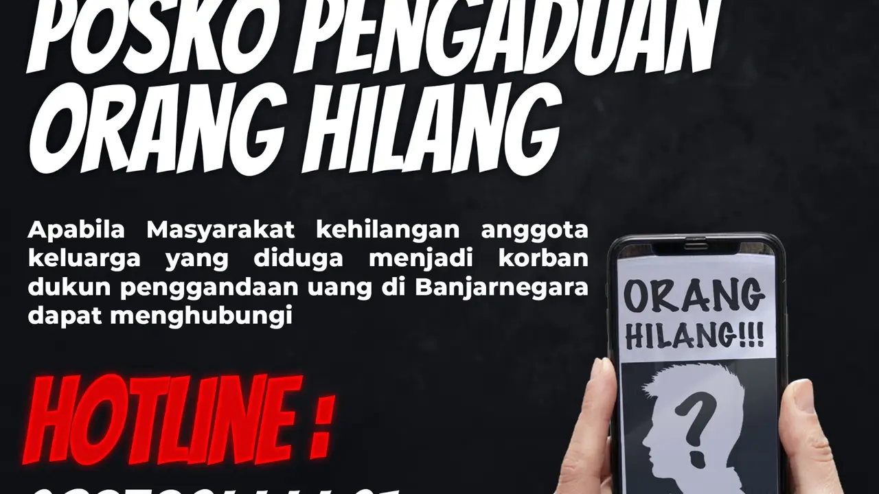 Posko pengaduan orang hilang usai terungkapnya kasus dukun maut Mbah Slamet, dengan 12 korban jiwa. (Foto: Liputan6.com/Polda Jateng)