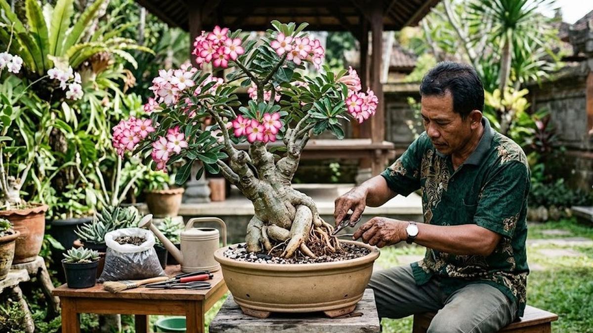5 Cara Mengerdilkan Kamboja Jepang agar Batang Gemuk dan Rajin Berbunga