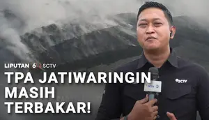 TPA Jatiwaringin Masih Terbakar