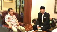 Agus Yudhoyono menemui Wapres Jusuf Kalla (foto: istimewa)