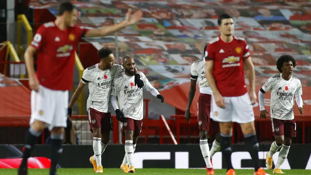 FOTO: Arsenal Permalukan Manchester United di Old Trafford