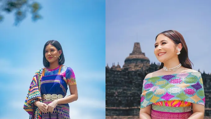 Adu Gaya Prilly Latuconsina dan Shenina Cinnamon dalam Balutan Tenun Warna-Warni di FFI