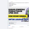 Cek Fakta: Tidak Benar Link Pendaftaran CPNS BUMN 2025 untuk Lulusan SMA/SMK