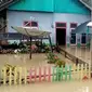 Banjir akibat curah hujan yang tinggi melanda sebagian wilayah Kabupaten Buol, Sulawesi Tengah pada Kamis (2/1/2020 ). (Liputan6.com/ Heri Susanto)