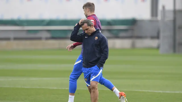 Latihan Pertama Barcelona di Tangan Sergi Barjuan