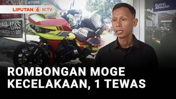 Rombongan Moge Bertabrakan dengan Pemotor Lain, Satu Tewas