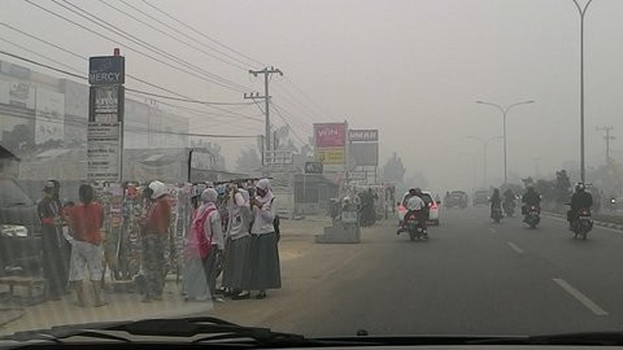 16 Maskapai delay & 6 batal terbang dari Pekanbaru karena kabut asap