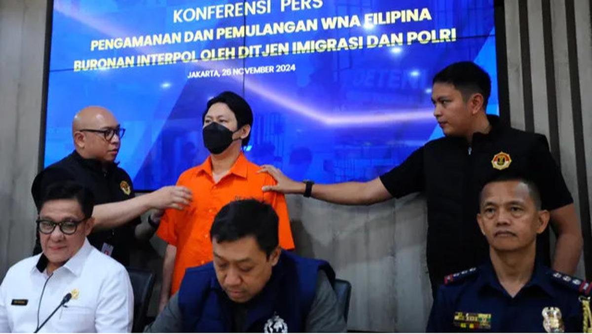 Ditangkap di Bali, Ditjen Imigrasi Pulangkan Buronan Interpol Hector Aldwin Pantollana ke Filipina