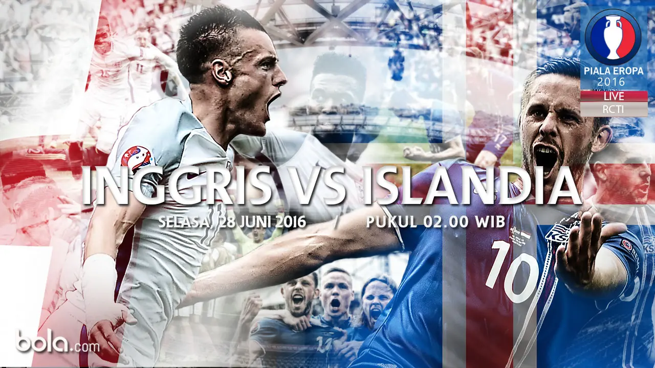 Eropa 2016 Inggris Vs Islandia (Bola.com/Adreanus Titus)
