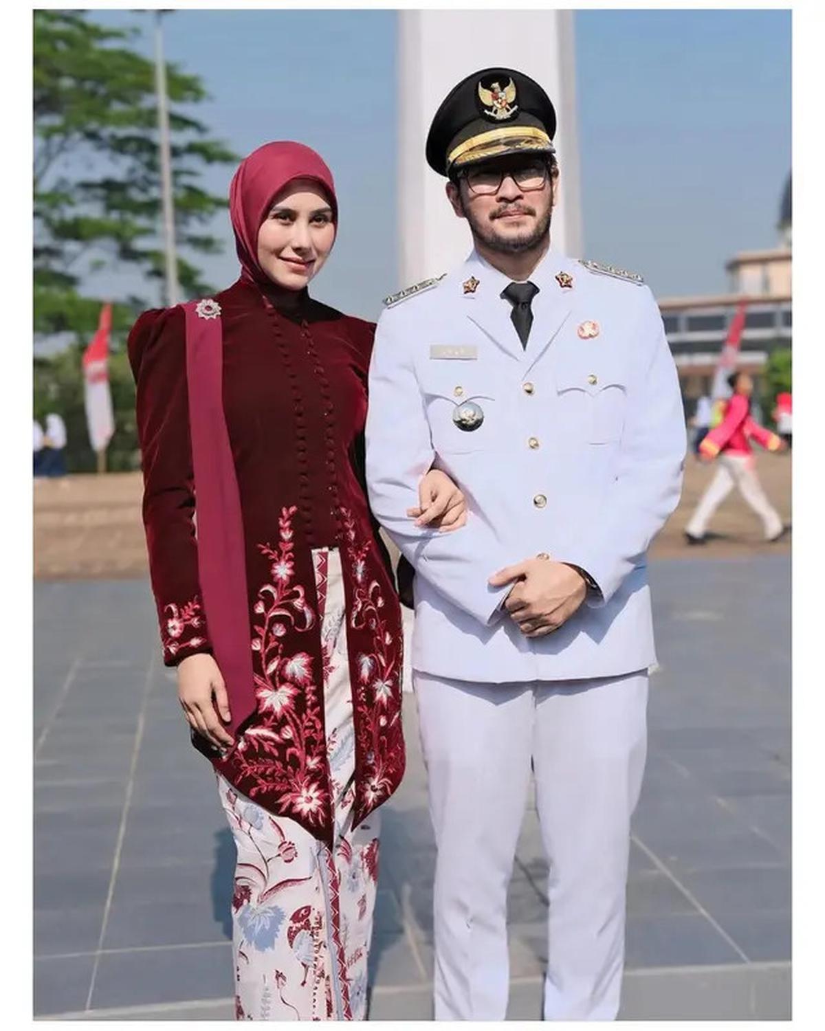 7 Potret Syahnaz Sadiqah di Upacara HUT ke-80 RI, Perdana sebagai Istri Bupati