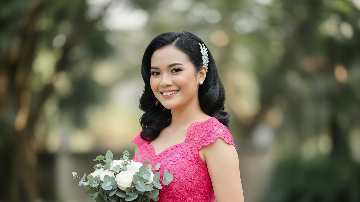 7 Inspirasi Model Baju Bridesmaid Warna Pink Fanta, Tampil Cerah dan Modern
