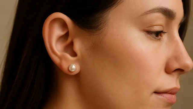 Anting Emas Mutiara untuk Penampilan Klasik dan Anggun