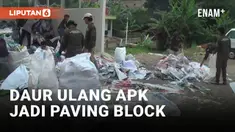 Pemkot Bogor Ubah Sampah APK Jadi Paving Block