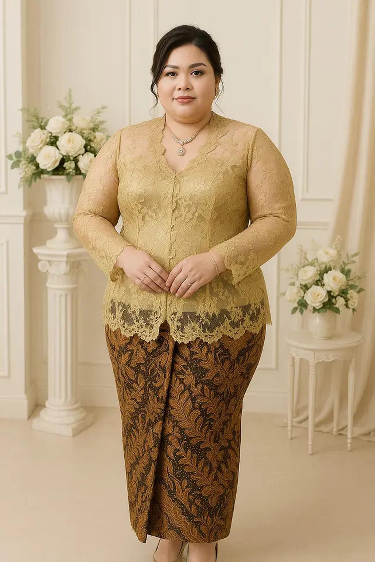 7 Model Kebaya Simpel Modern Tapi Mewah untuk Orang Gemuk