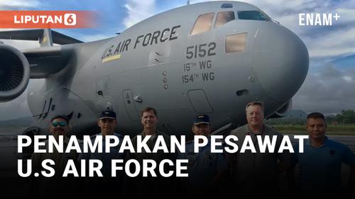 VIDEO: Pesawat U.S Air Force C-17 Globemaster III Curi Perhatian di Bali