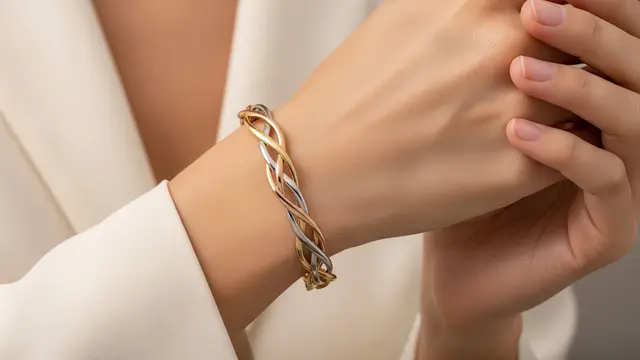 Model Gelang Emas Twist Tiga Warna yang Lagi Tren 2026