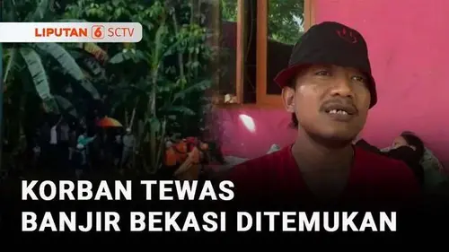 VIDEO: Hilang 5 Hari, Korban Tewas Terbawa Banjir di Kali Cikeas Bekasi Ditemukan