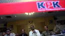Samad meminta masyarakat yang pro pemberantasan korupsi tetap memberikan dukungan terhadap KPK, Jakarta, Jumat (23/1/2015). (Liputan6.com/Faisal R Syam)