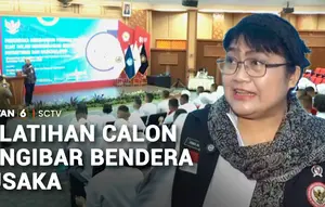 Pelatihan Calon Pengibar Bendera Pusaka