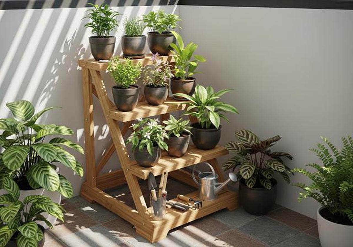 7 Ide Desain Teras Kecil Bisa Buat tempat Jemur Tanaman, Solusi Cerdas Memanfaatkan Ruang