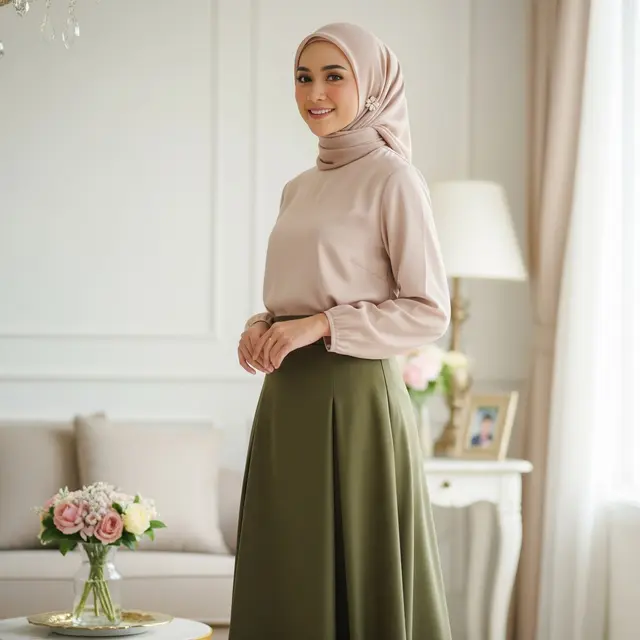 Warna Rok dan Blouse Agar Terlihat Langsing Saat Lebaran