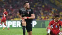 Striker Persija Jakarta asal Kroasia, Marko Simic, gagal mengantarkan Persija memastikan diri mengangkat trofi Boost Sportsfix Super Cup 2018 setelah kalah 0-1 dari Kelantan FA. (Dok. Persija Jakarta)
