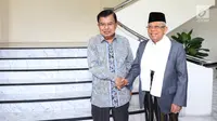 Tengok Gaya Salaman Corona Ala Ma'ruf Amin, JK dan Sri Mulyani