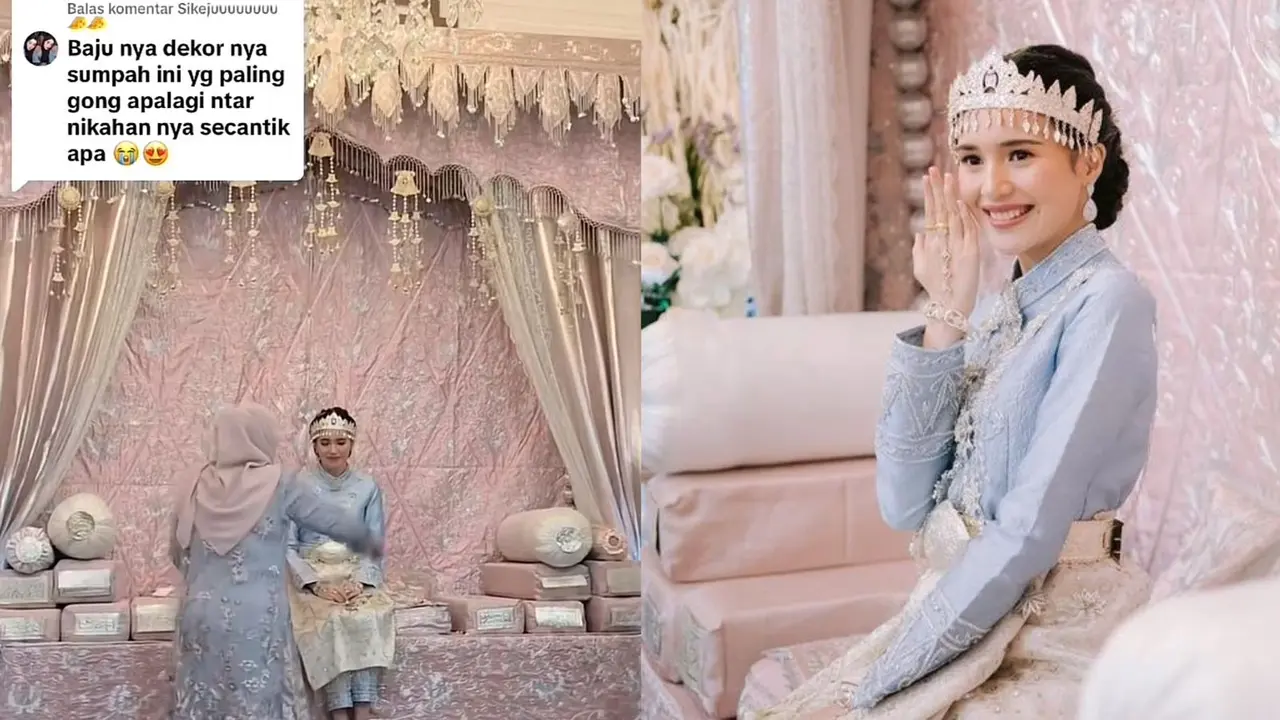 Cut Beby Tsabina saat acara adat sebelum pernikahan