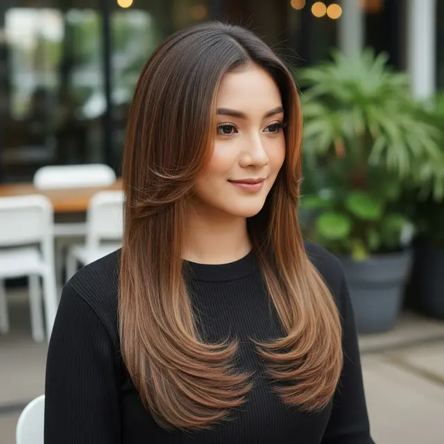 Model Rambut Panjang Lurus Tren 2026